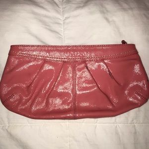 Coach coral clutch